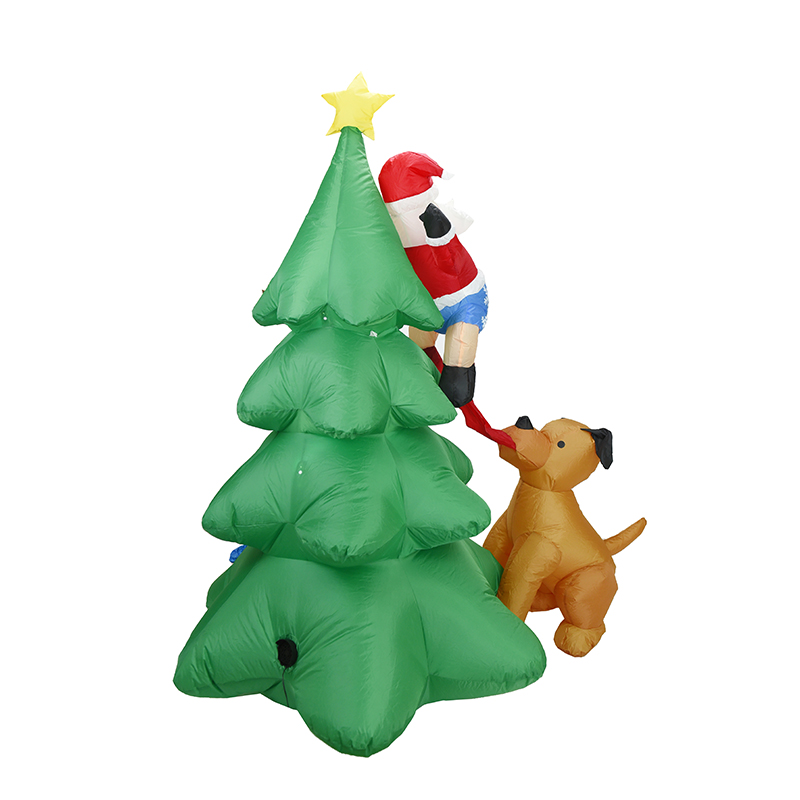 6.5ft Şişme Noel Baba Köpekle  - Kids Yard Toys incelemesi ve fiyatı